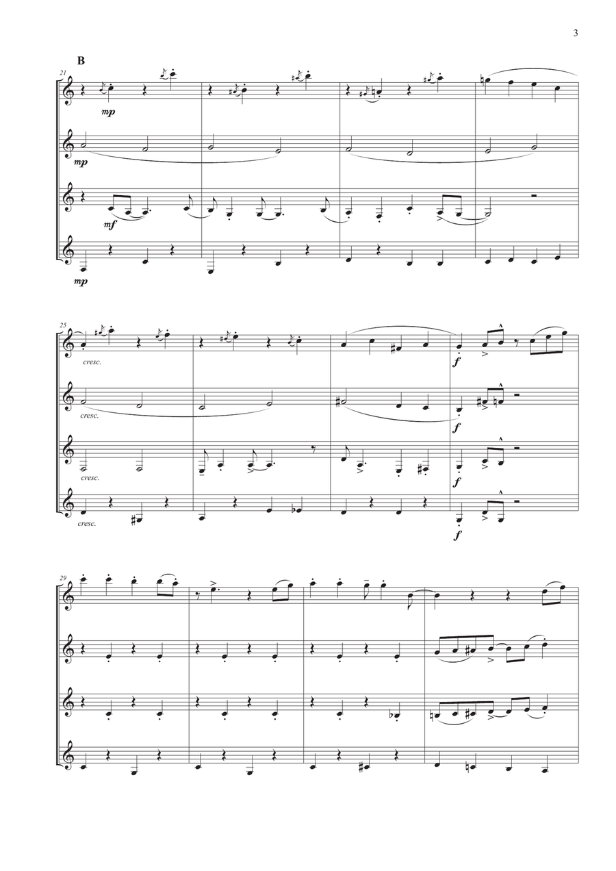 A Holly Jolly Christmas A Holly Jolly Christmas Woodwind Quartet scores gallery preview page 4