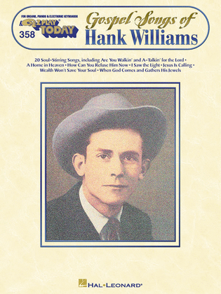 Book cover for Gospel Songs of Hank Williams