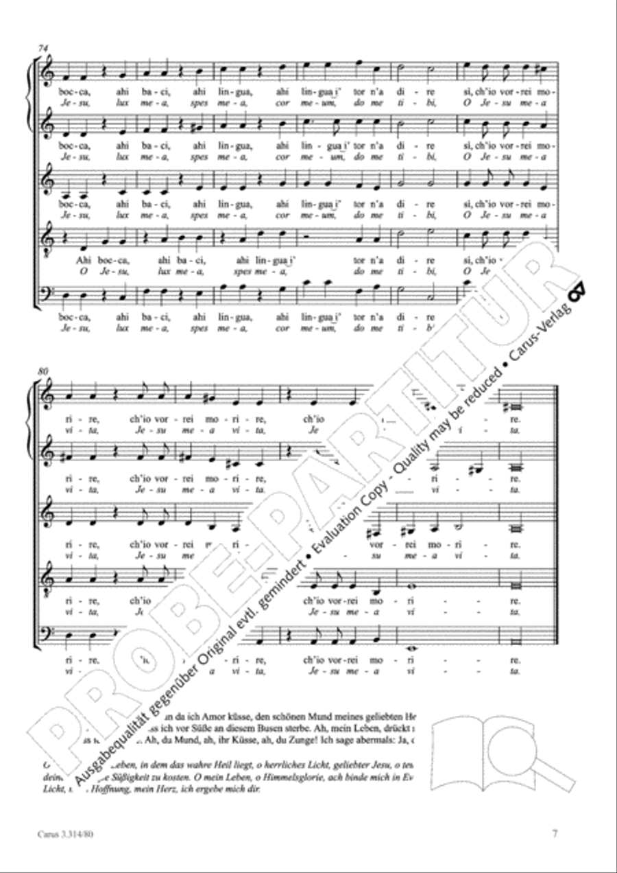Si, chio vorrei morire SV 89 SSATB scores gallery preview page 8