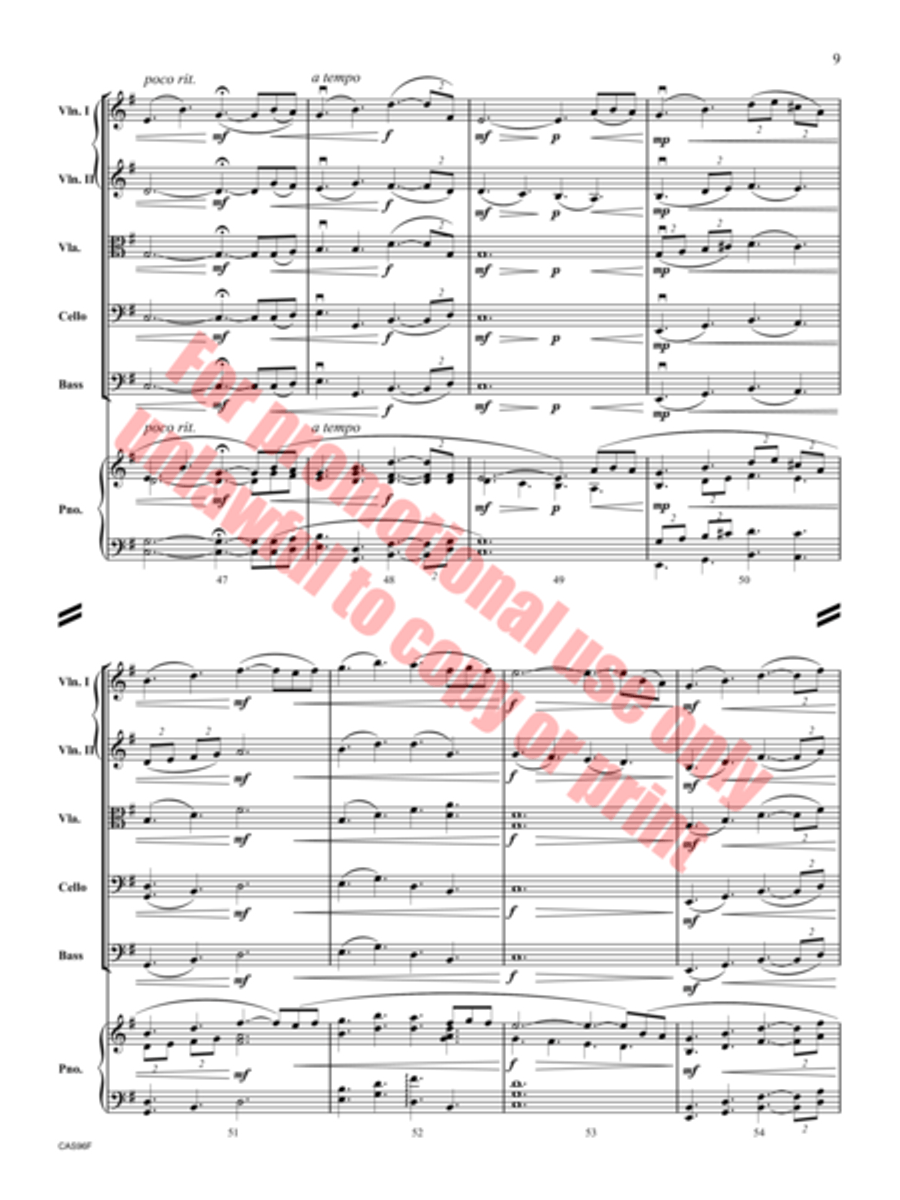 Reels and Reverie String Orchestra scores gallery preview page 10