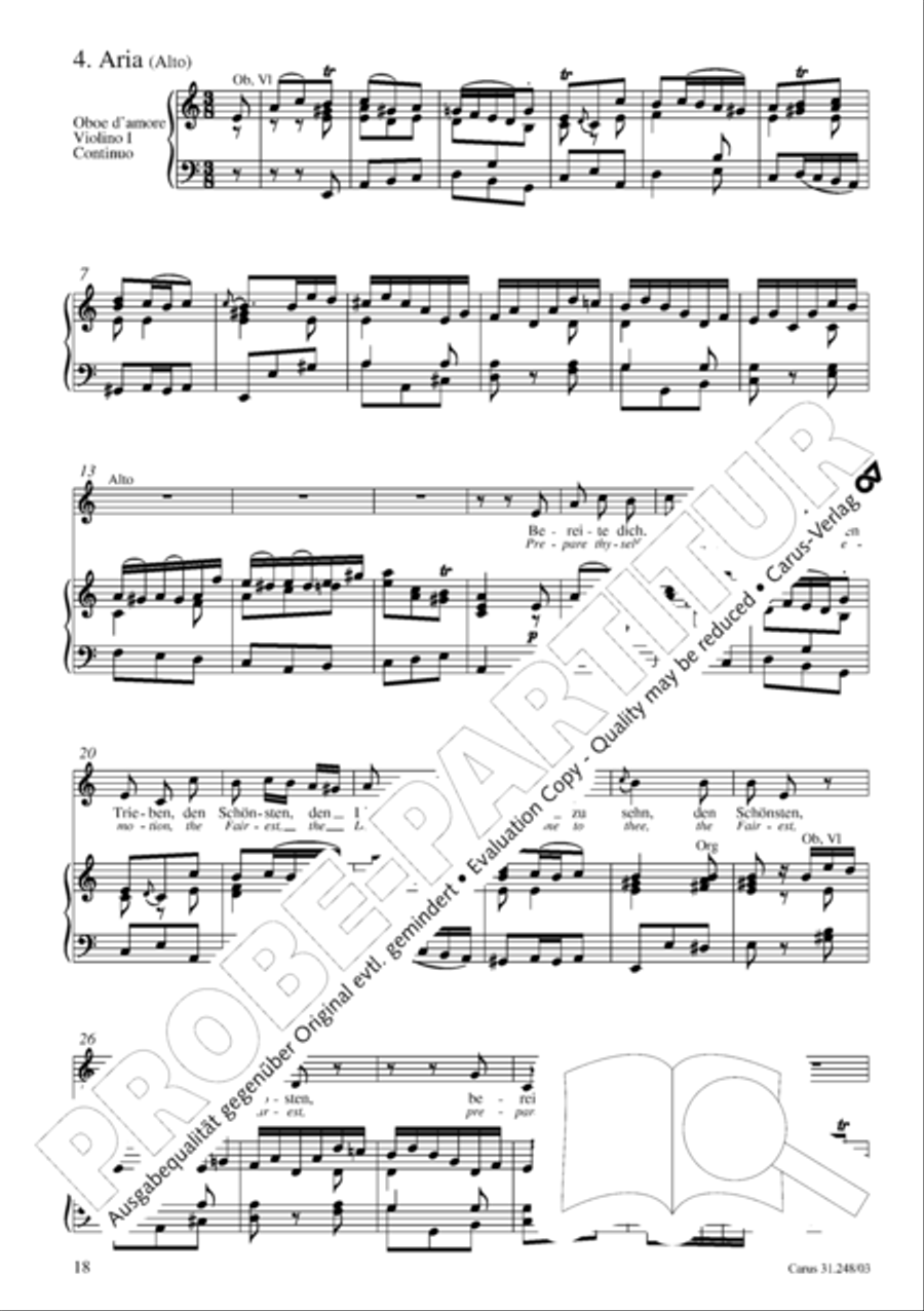 Christmas oratorio (Weihnachtsoratorium, Teile I-III) 4-Part scores gallery preview page 23