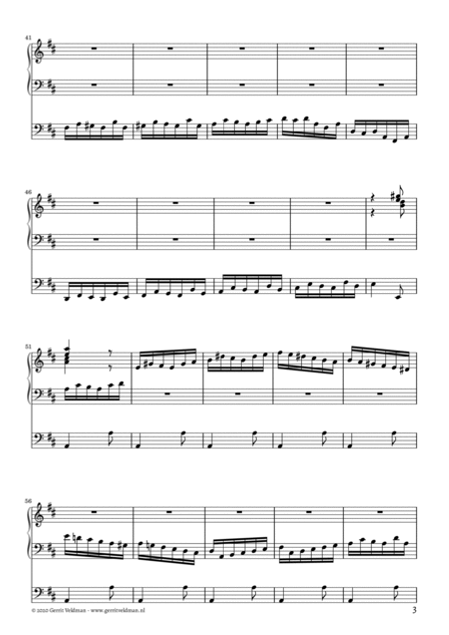 Psalm 150 (toccata) Organ Solo scores gallery preview page 3