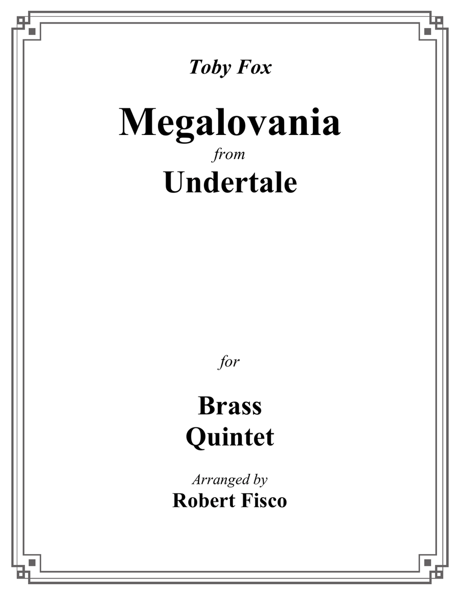MEGALOVANIA (from Undertale) Brass Ensemble scores gallery preview page 1
