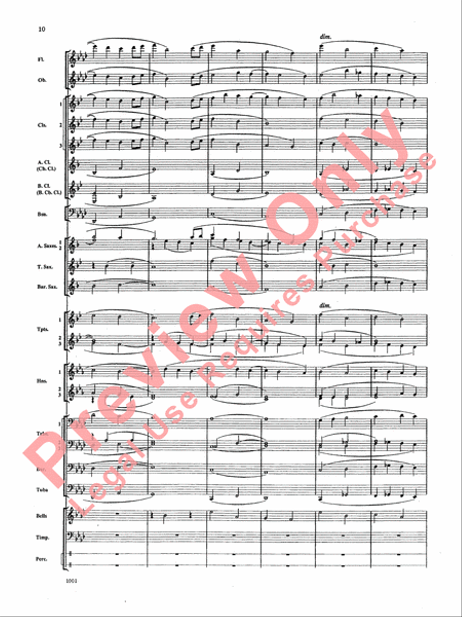 Ballad for Peace Ballad for Peace Concert Band scores gallery preview page 11
