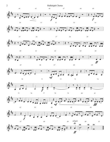 Hallelujah Chorus (for horn quartet) image number null