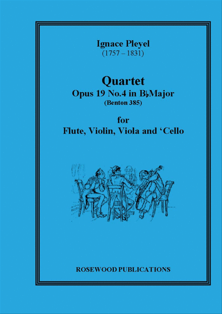 Quartet, Op. 19/4 Flute scores gallery preview page 1
