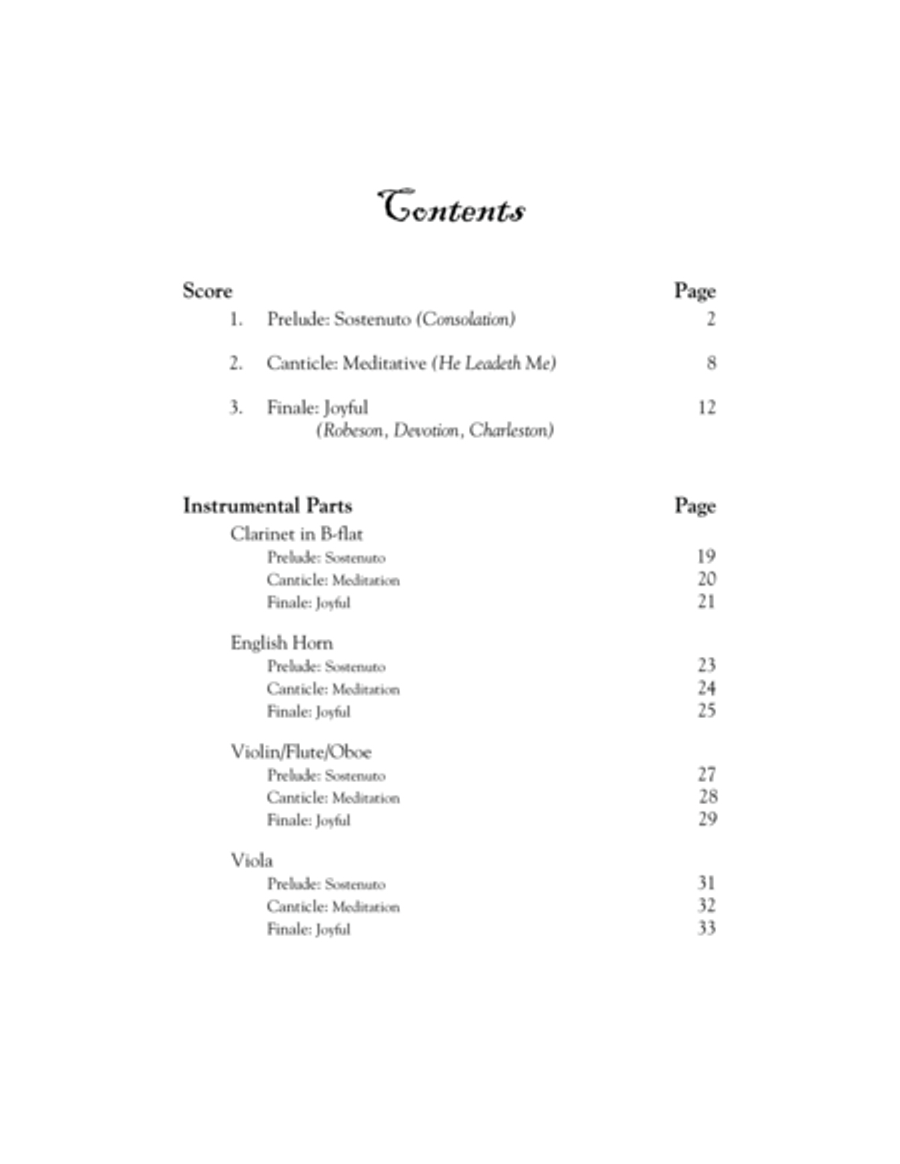 An American Sonata for Solo Instrument and Organ Organ scores gallery preview page 1