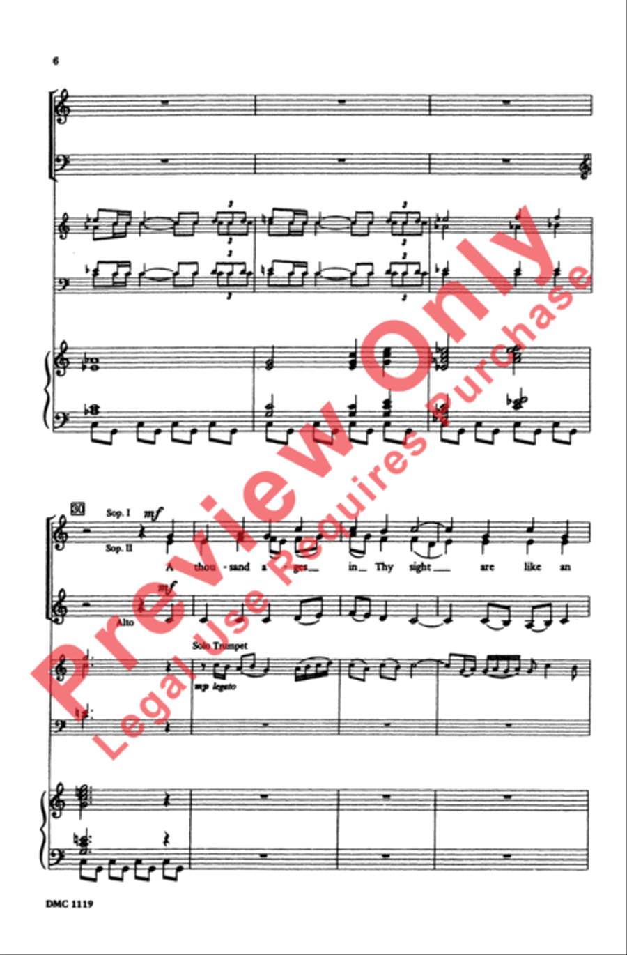 Festival Piece on St. Anne 4-Part scores gallery preview page 6