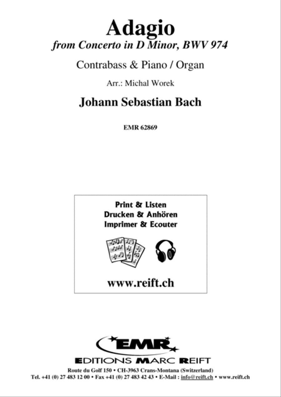 Adagio Adagio Double Bass scores gallery preview page 2