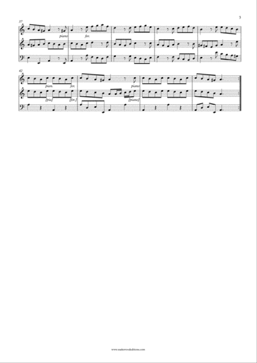 Telemann – Trio Sonata Polonaise TWV 42:a 5 Small Ensemble scores gallery preview page 4