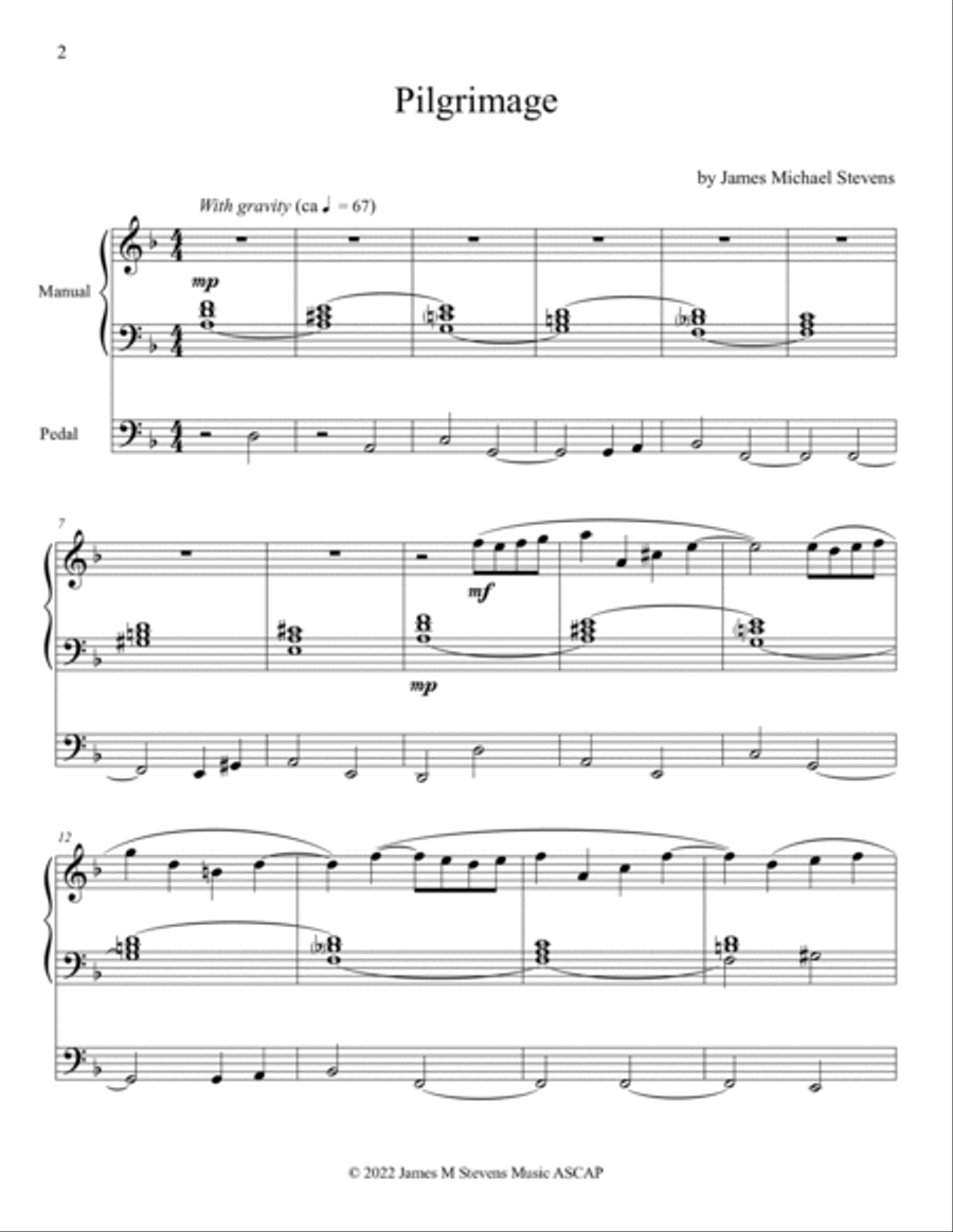 Pilgrimage - Organ Solo Pilgrimage - Organ Solo Organ Solo scores gallery preview page 2