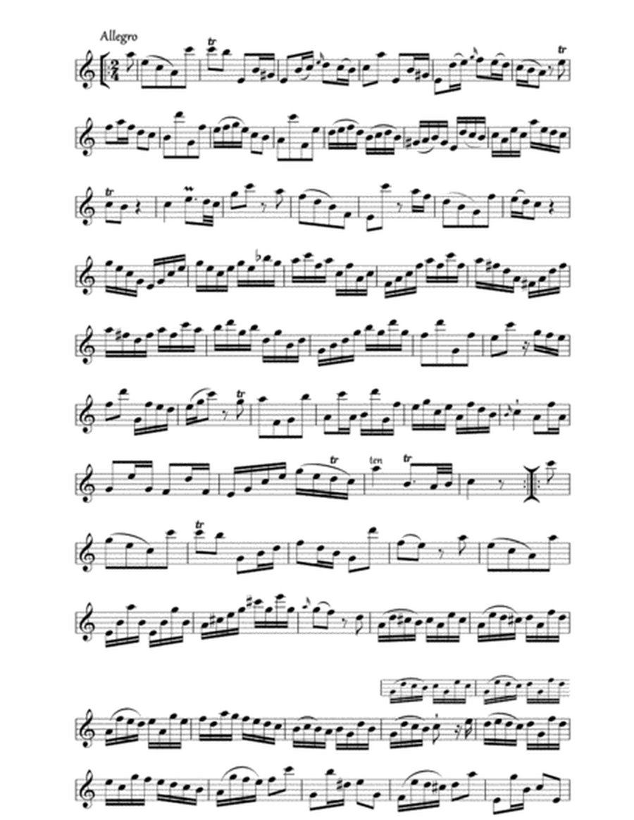Flute Sonata in A minor H.562