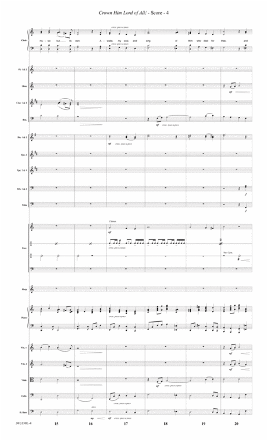 Crown Him Lord of All! - Full Orchestra Score and CD with Printable Parts Choir scores gallery preview page 7