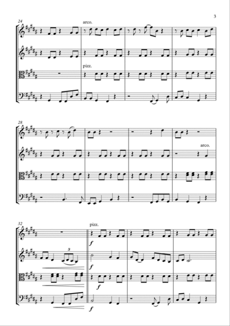 Don't Worry, Be Happy Don't Worry, Be Happy String Quartet scores gallery preview page 3