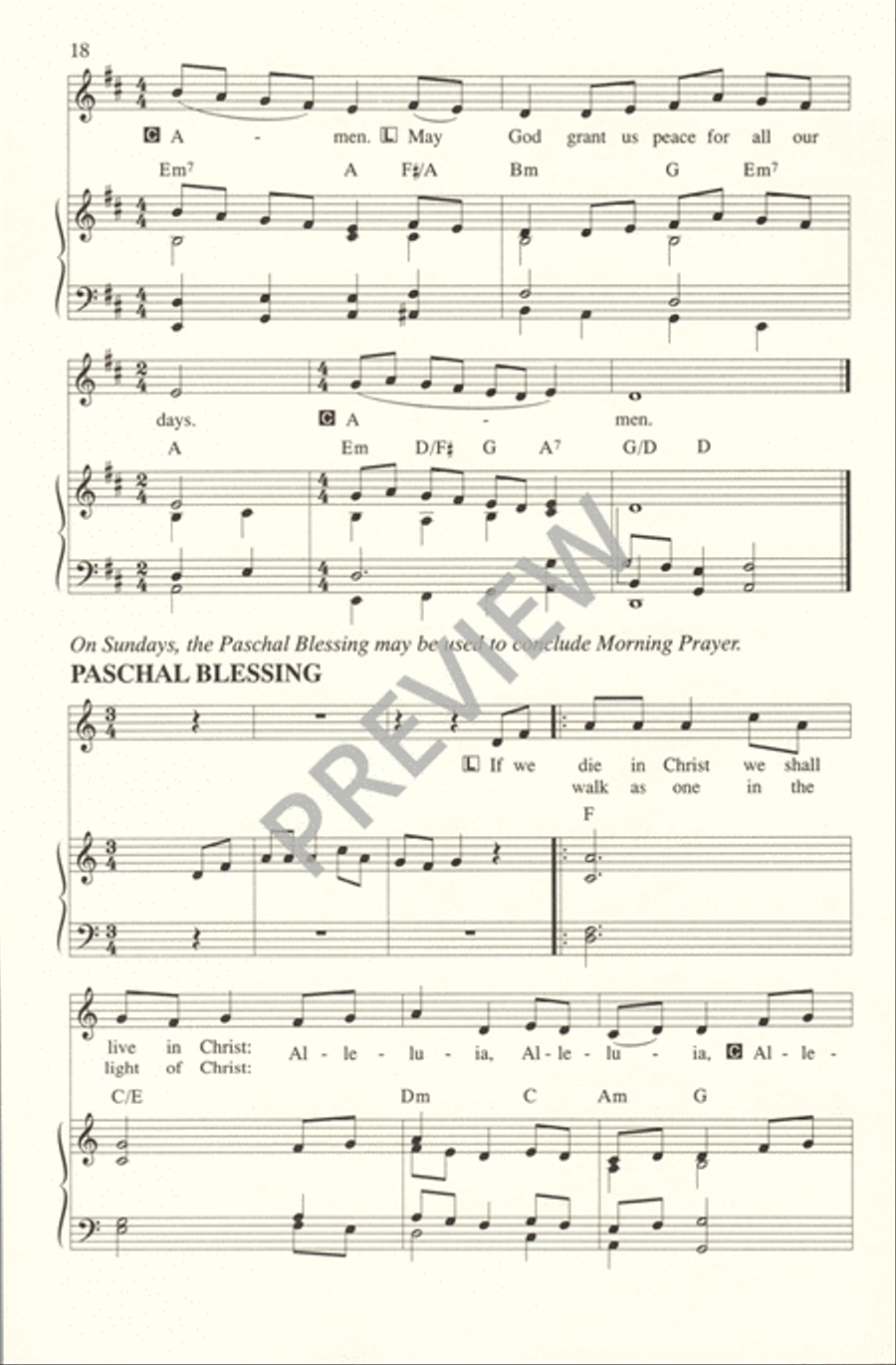 In the Morning I Will Sing Unison Choir scores gallery preview page 20