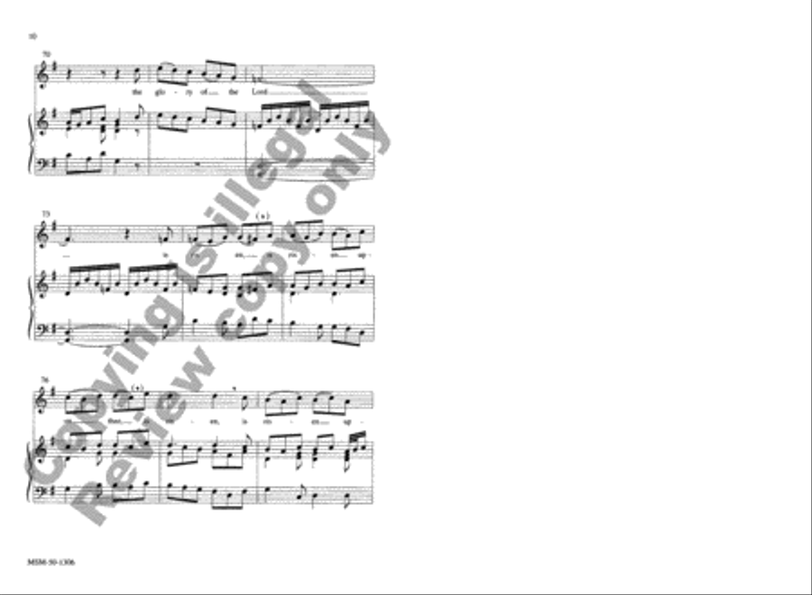 O Thou that Tellest Good Tidings Unison Choir scores gallery preview page 9