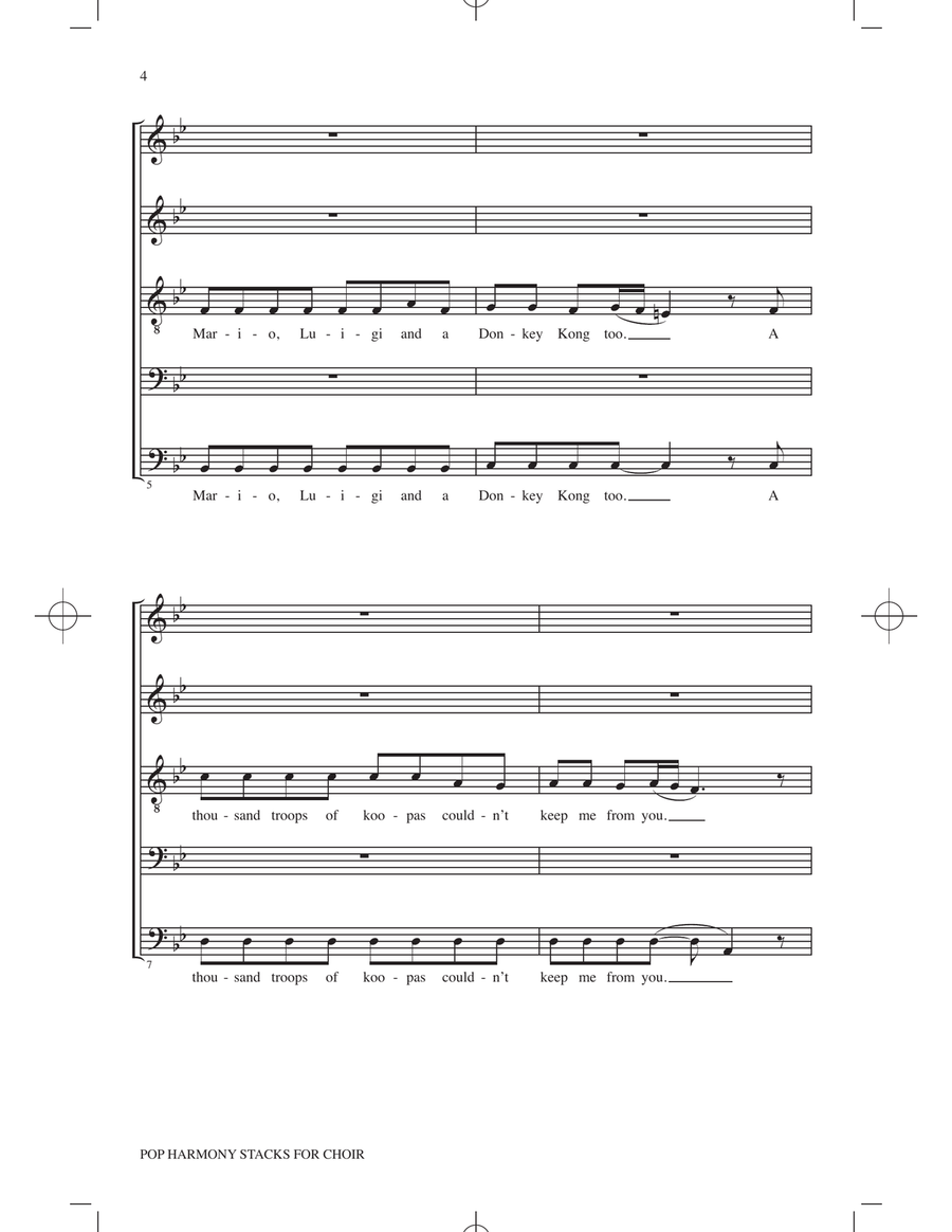 Pop Harmony Stacks for Choir Choir scores gallery preview page 2