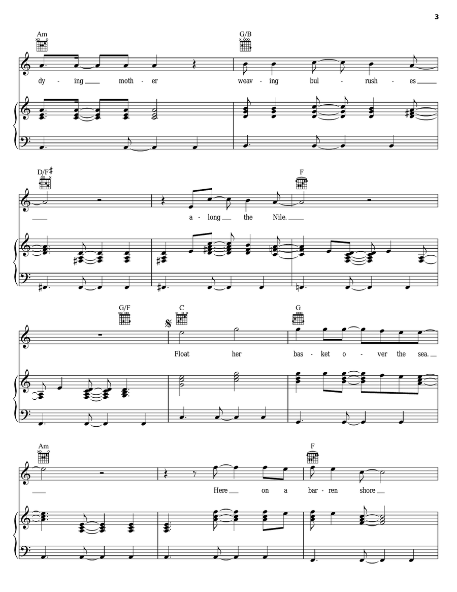 The Orphan Piano, Vocal, Guitar scores gallery preview page 3