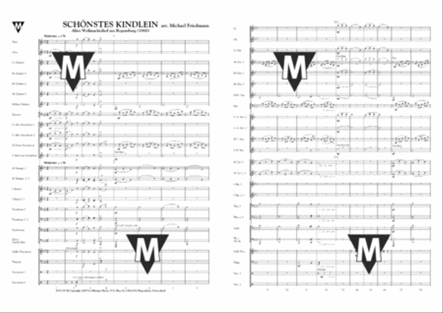 Schönstes Kindlein Concert Band scores gallery preview page 2