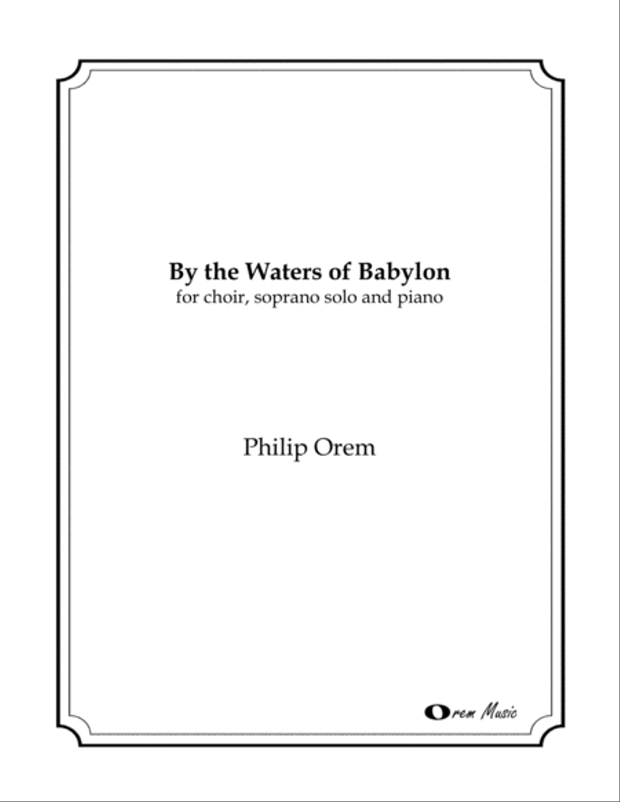 By the Waters of Babylon 4-Part scores gallery preview page 1