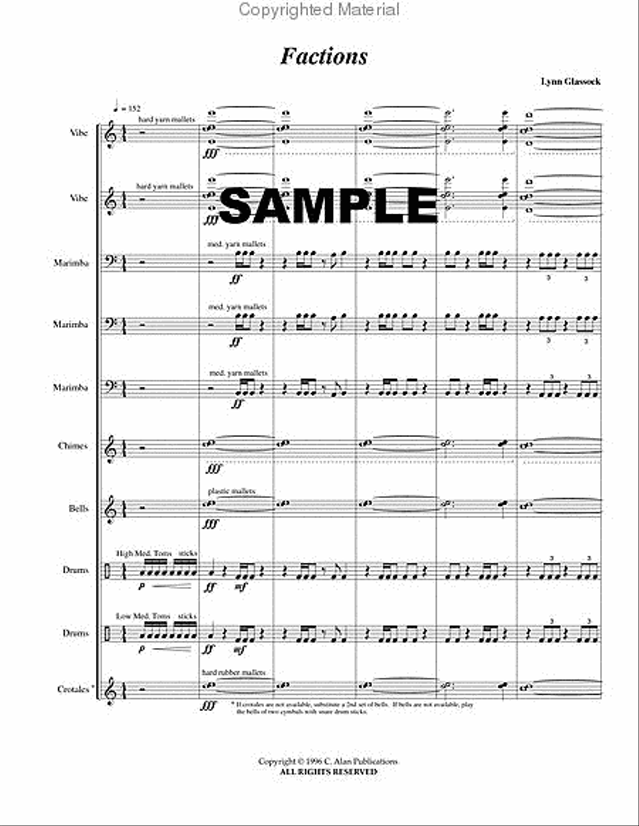Factions Percussion Ensemble scores gallery preview page 2