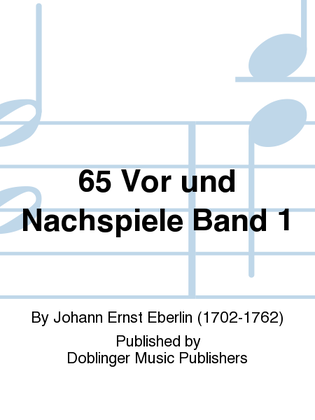 Book cover for 65 Vor- und Nachspiele Band 1