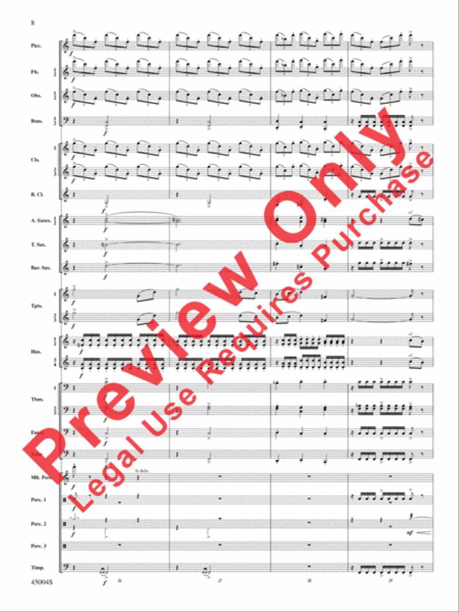 Red Rock Mountain Concert Band scores gallery preview page 43