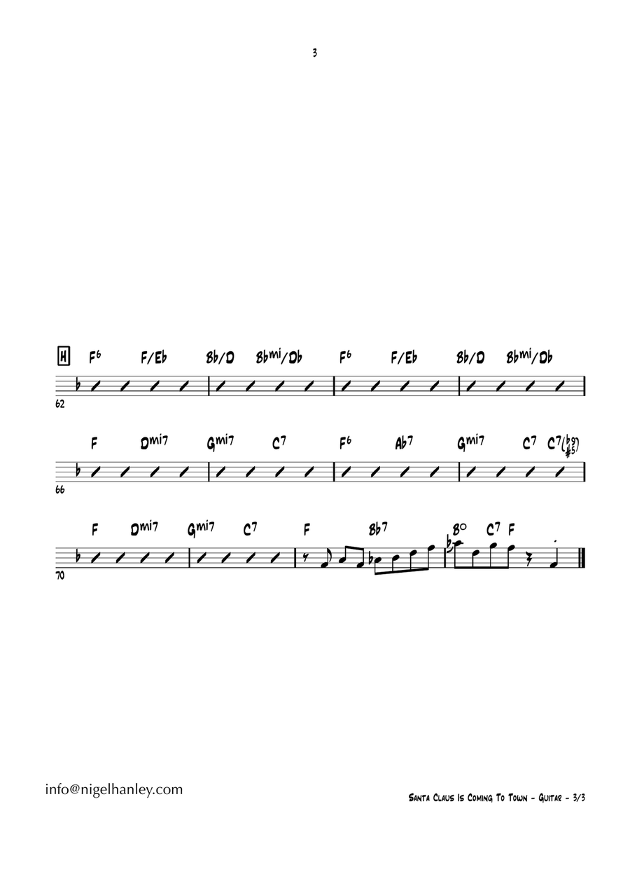 Santa Claus Is Comin' To Town Jazz Ensemble scores gallery preview page 4