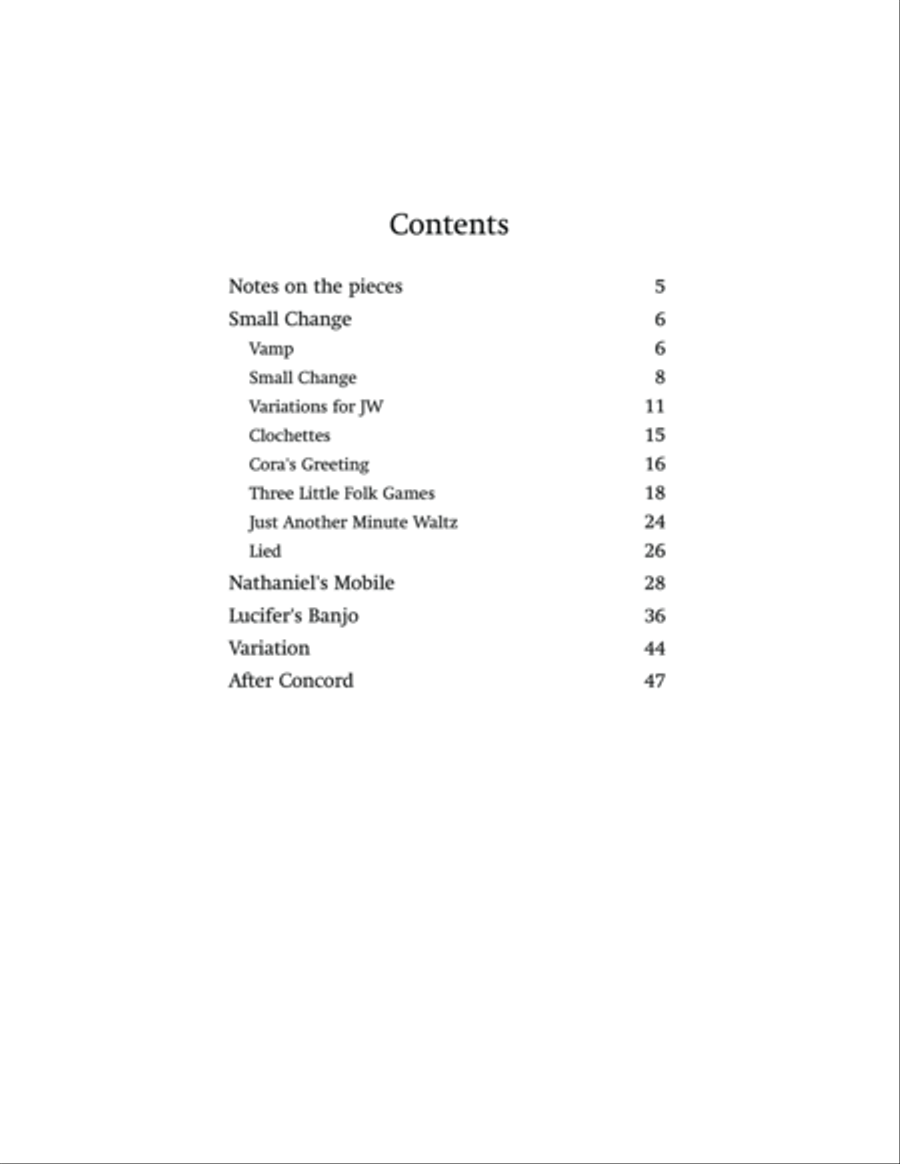 Lucifer's Banjo and other pieces Piano Solo scores gallery preview page 3