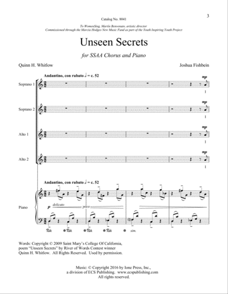 Unseen Secrets SSAA scores gallery preview page 3