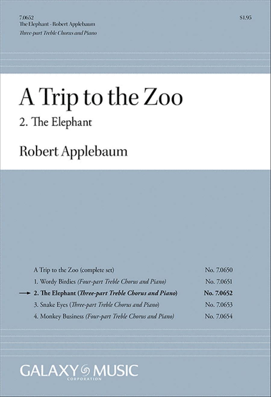 A Trip to the Zoo: 2. The Elephant 3-Part scores gallery preview page 1