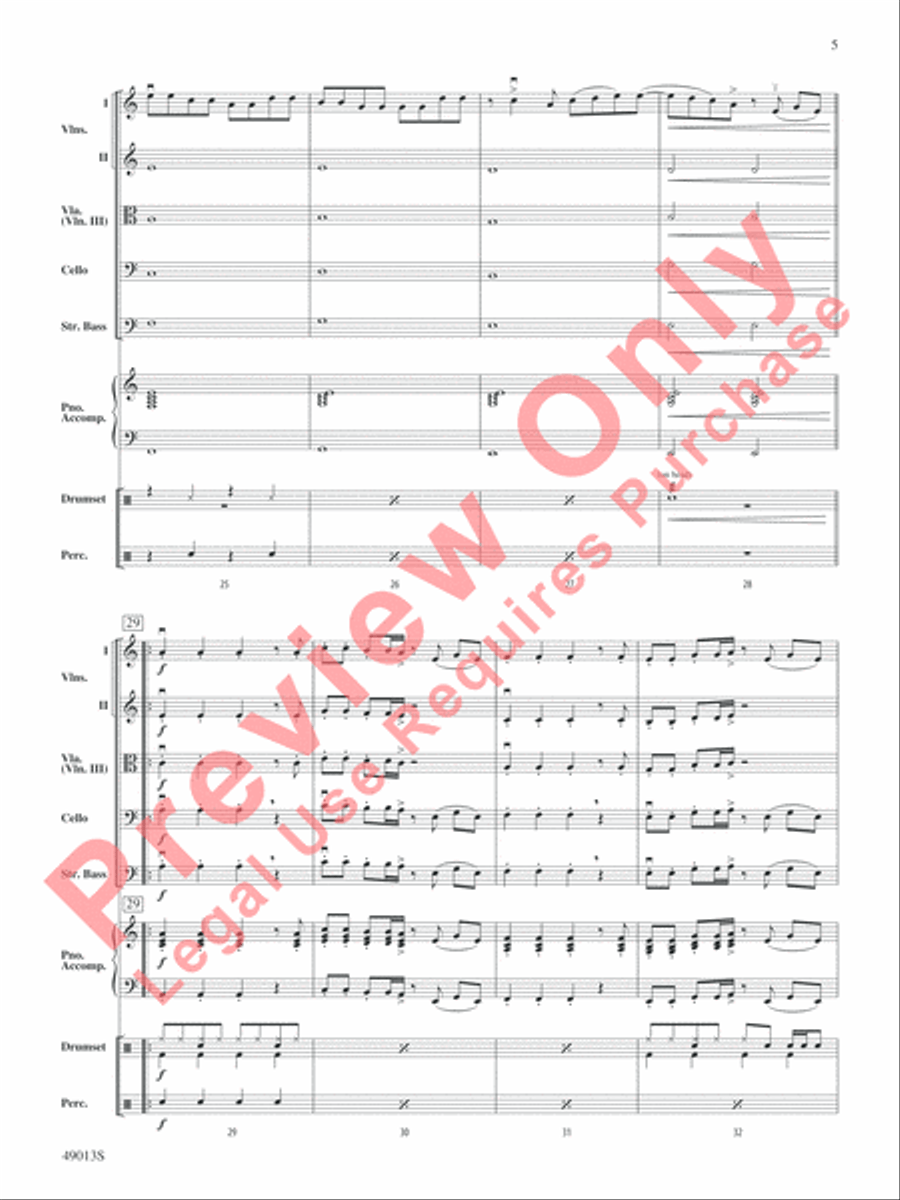 A Dua Lipa Duo String Orchestra scores gallery preview page 6