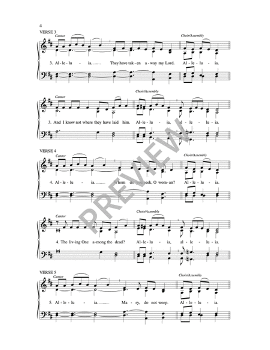 Paschal Responsory Paschal Responsory Easter scores gallery preview page 3