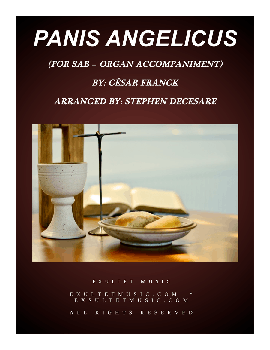 Panis Angelicus (for SAB and Organ) 3-Part scores gallery preview page 1