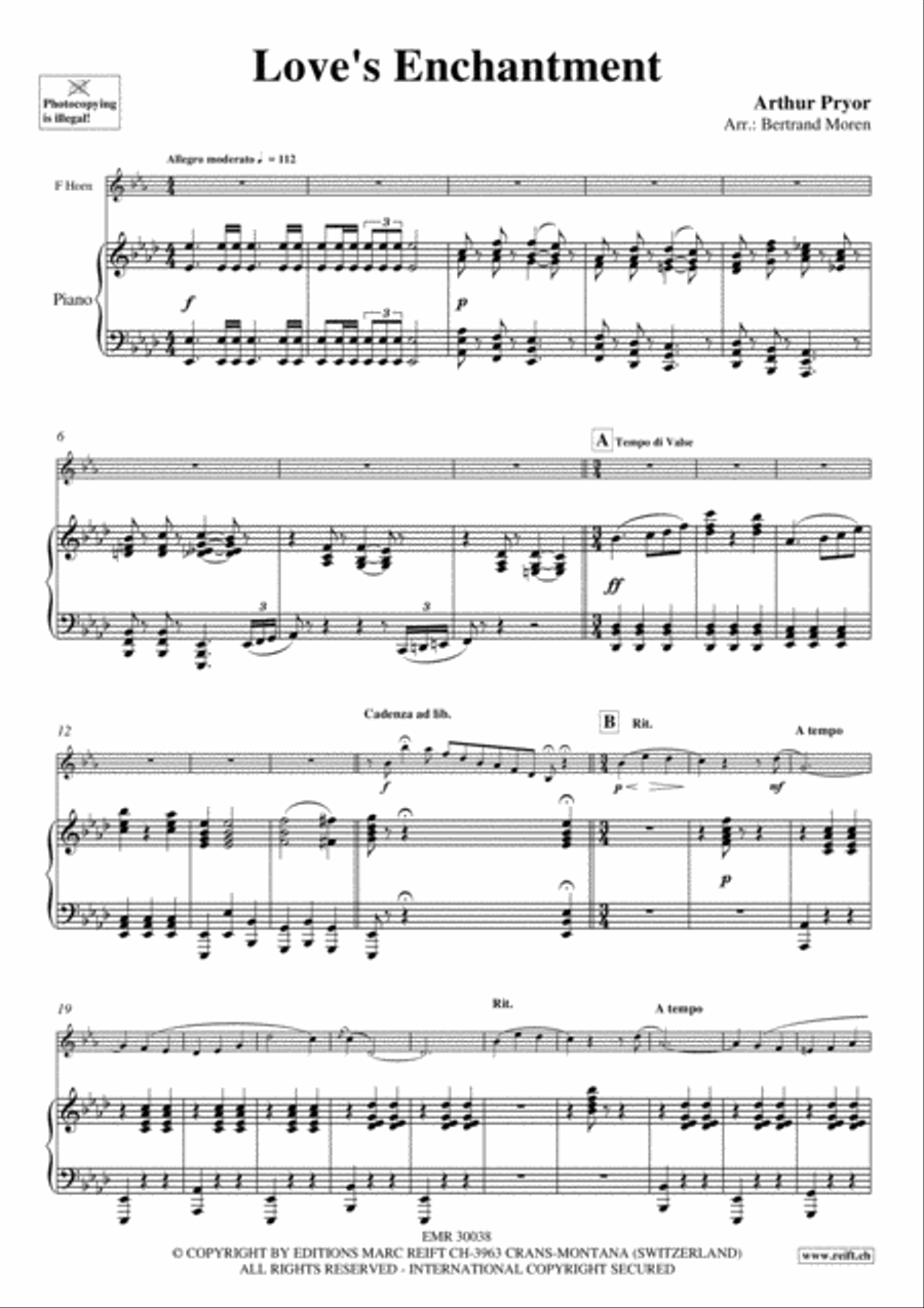 Love's Enchantment Love's Enchantment Horn scores gallery preview page 3