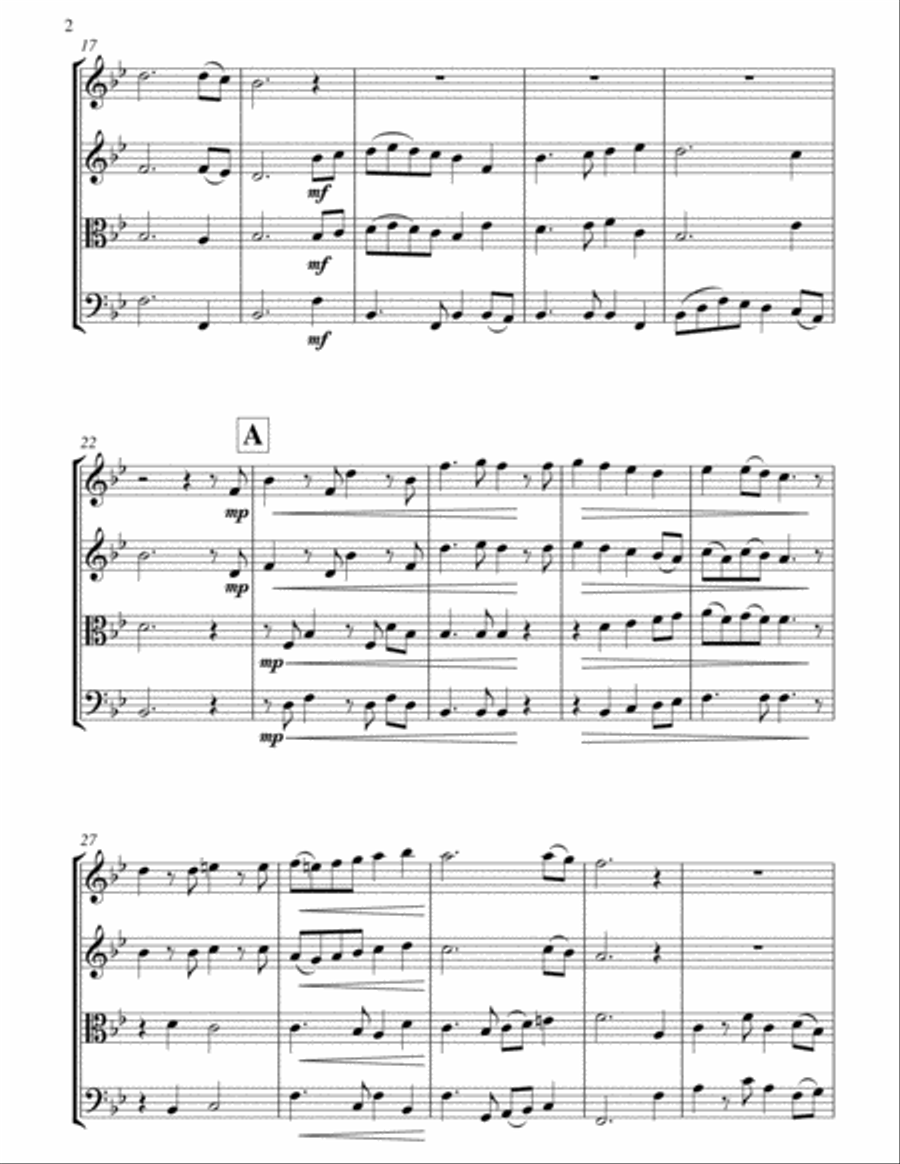 Song Of Australia Song Of Australia String Quartet scores gallery preview page 3