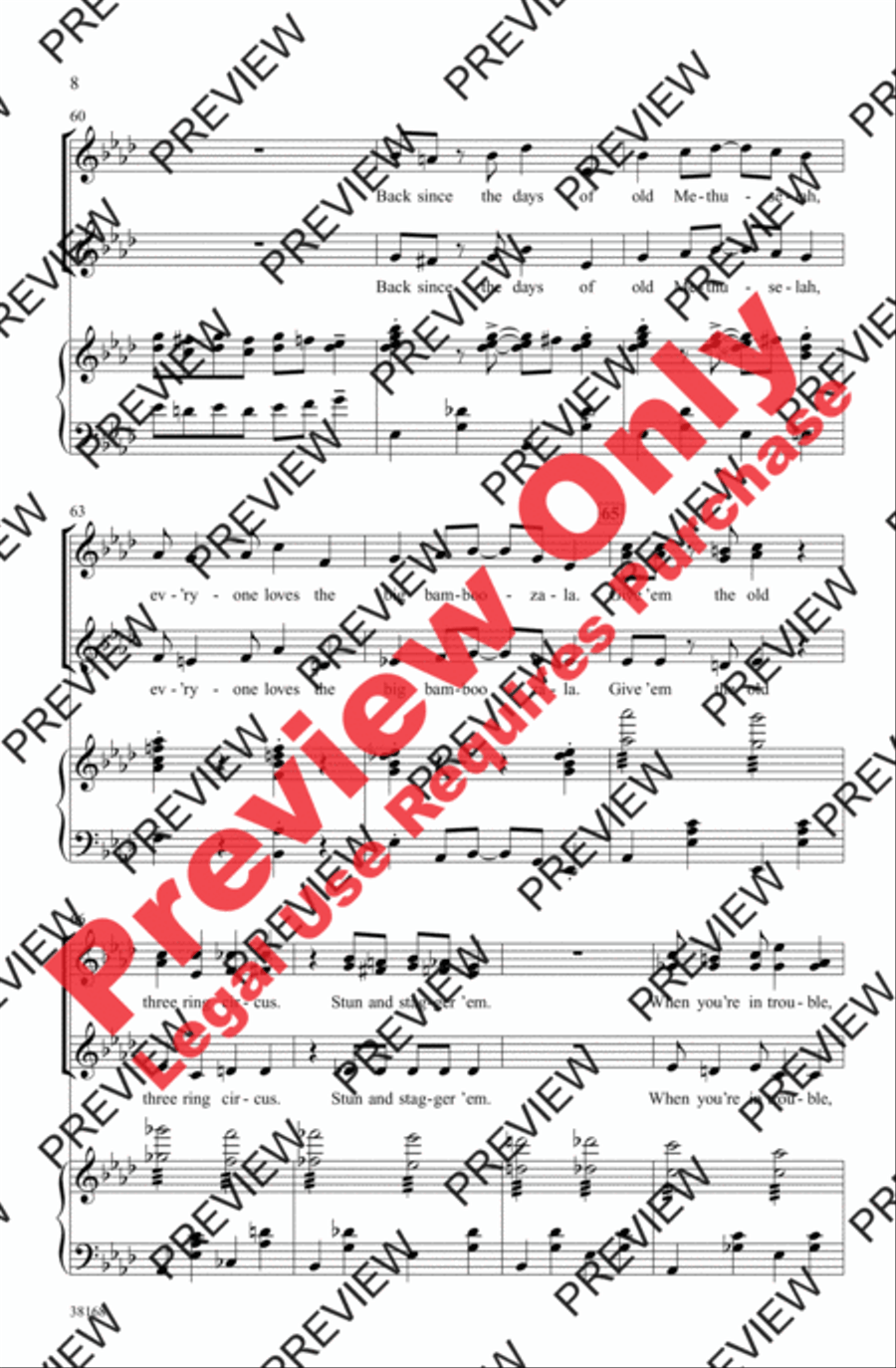 Razzle Dazzle Razzle Dazzle Women's Choir scores gallery preview page 8