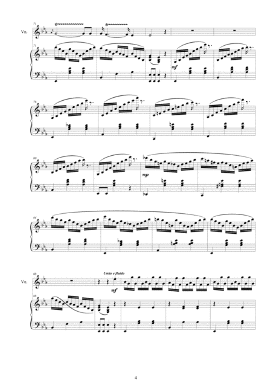 Cara - Violin Waltz No.2 in E flat major CS2501 for Violin and Piano Violin Solo scores gallery preview page 4