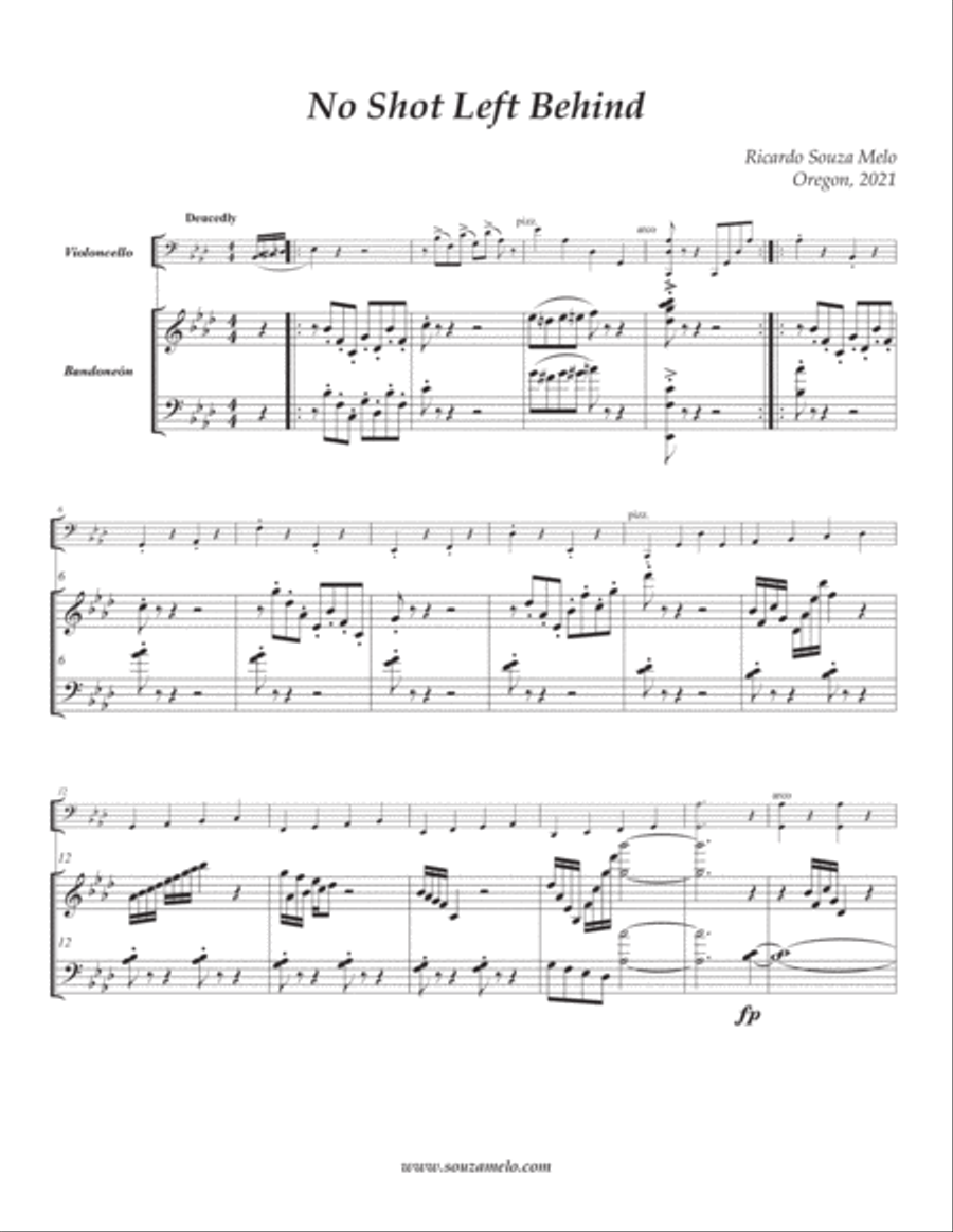 No Shot Left Behind No Shot Left Behind String Duet scores gallery preview page 3