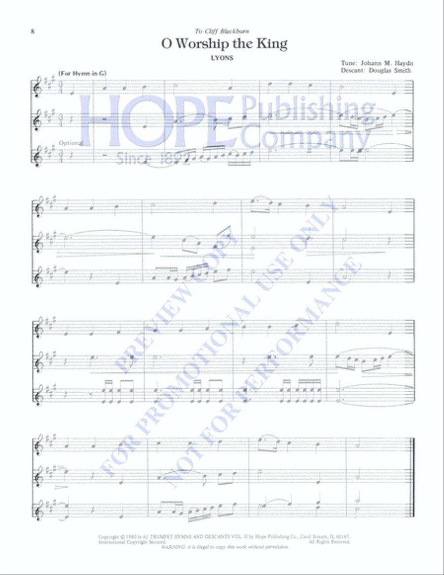 61 Trumpet Hymns and Descants, Vol. 2 Trumpet Solo scores gallery preview page 10