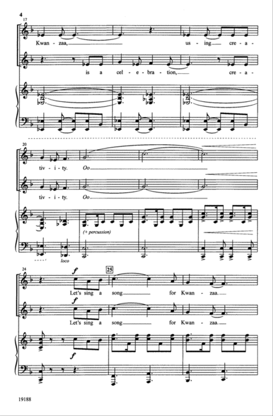 Harambee: A Song for Kwanzaa Choir scores gallery preview page 3