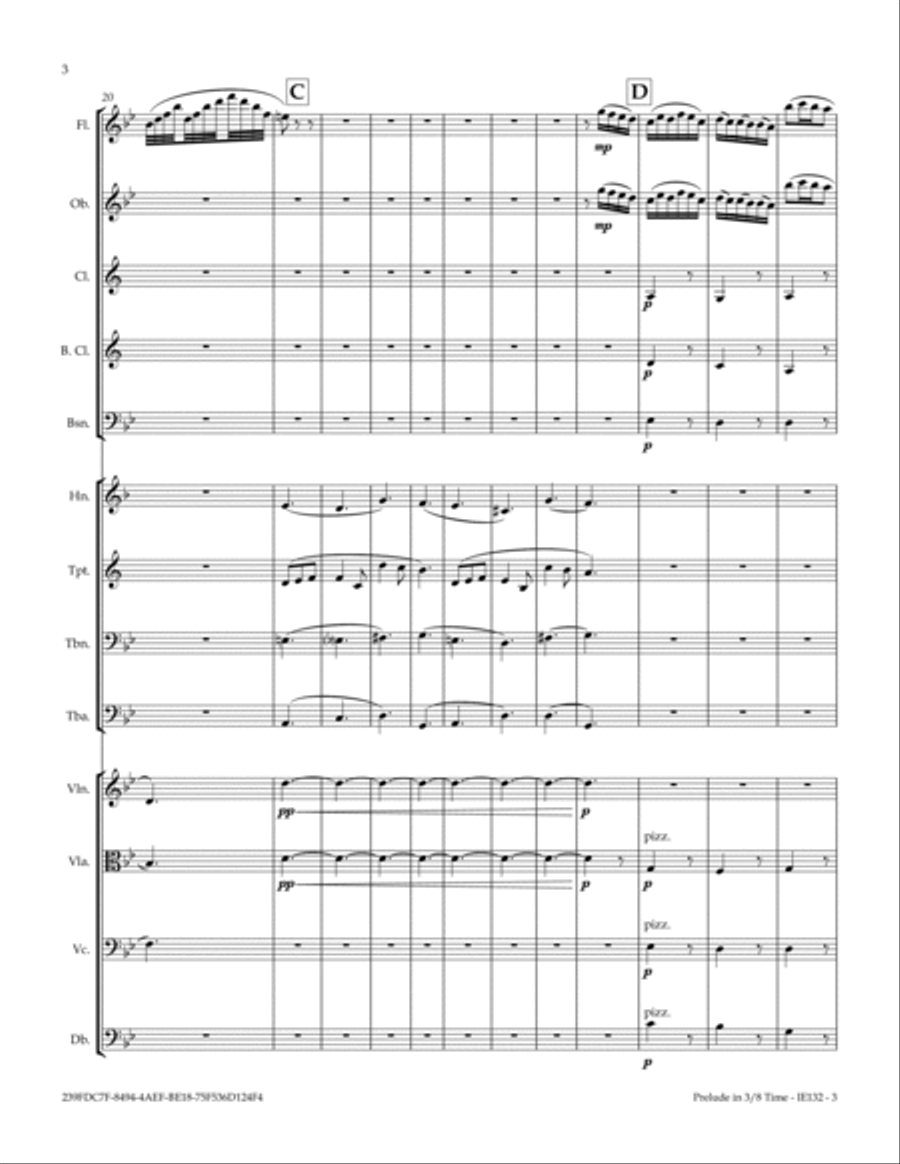 Prelude In 3/8 time Full Orchestra scores gallery preview page 6