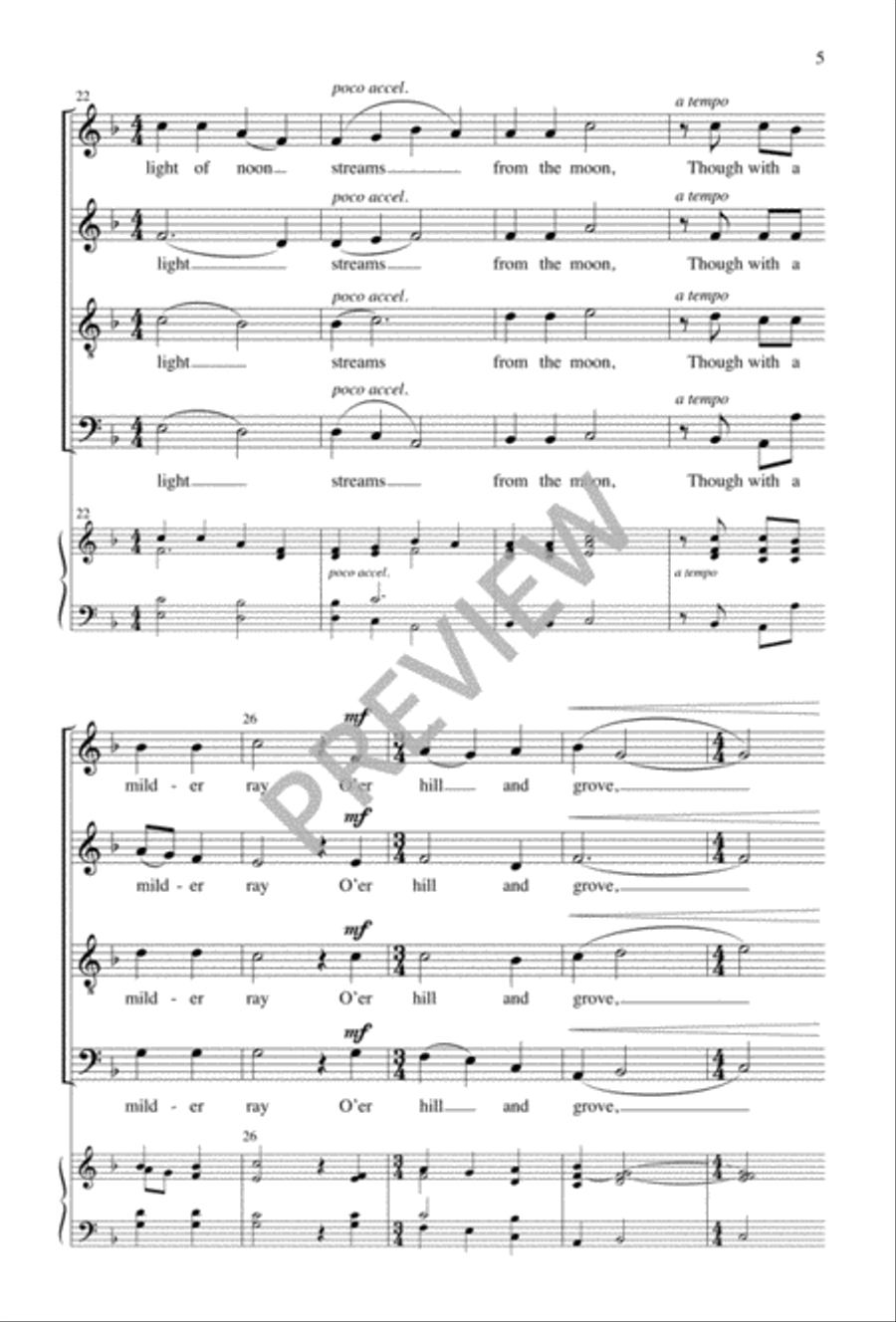 The Star of Love The Star of Love 4-Part scores gallery preview page 6