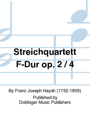 Book cover for Streichquartett F-Dur op. 2 / 4