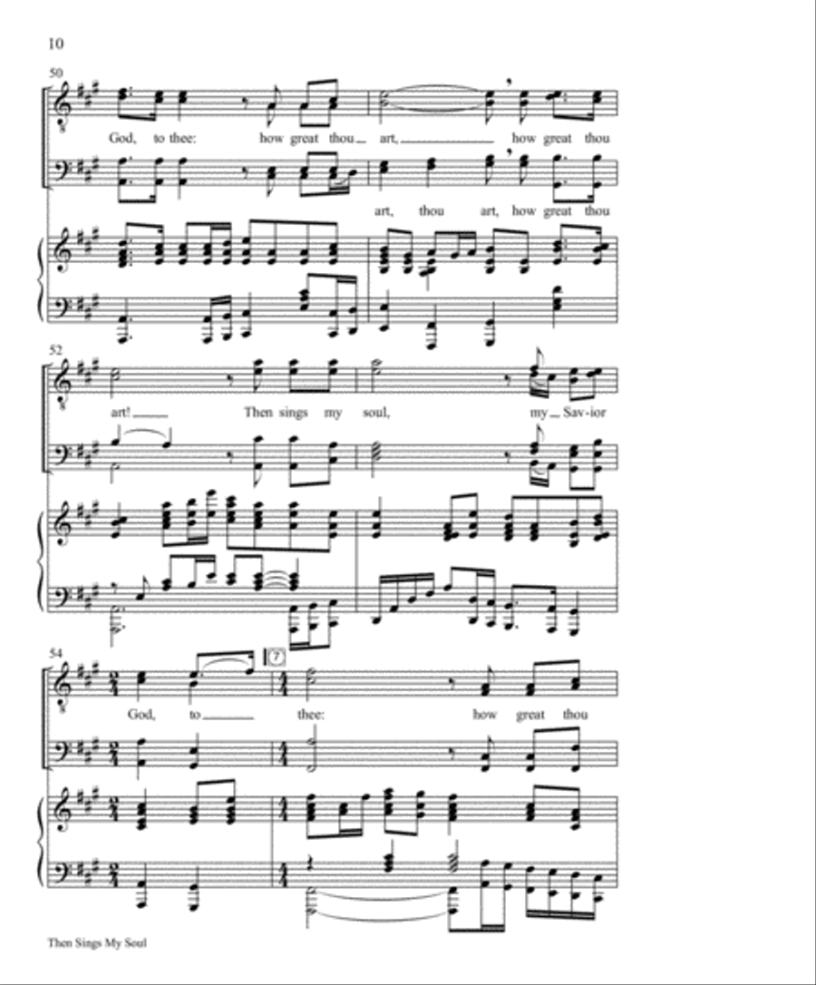 Then Sings My Soul (How Great Thou Art) Then Sings My Soul (How Great Thou Art) Choir scores gallery preview page 11
