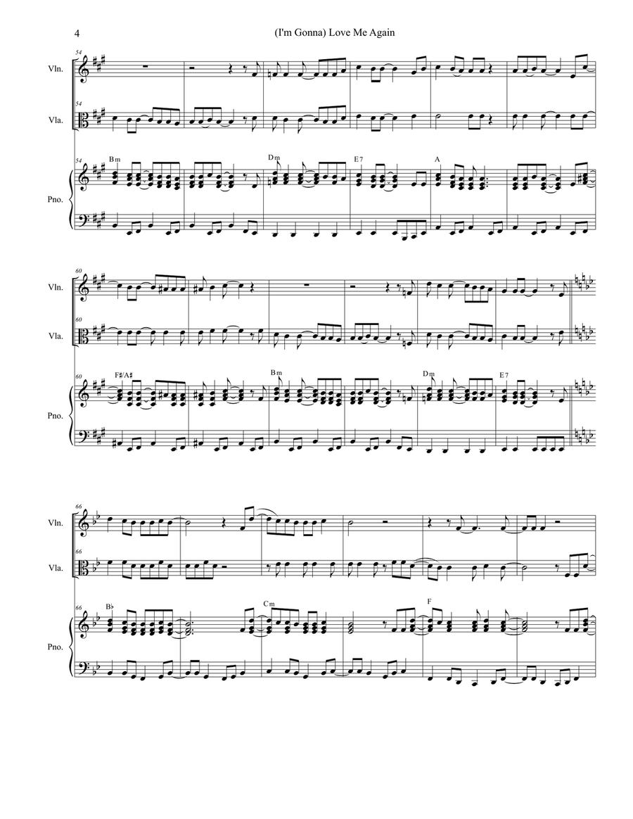 (i'm Gonna) Love Me Again Trumpet scores gallery preview page 4