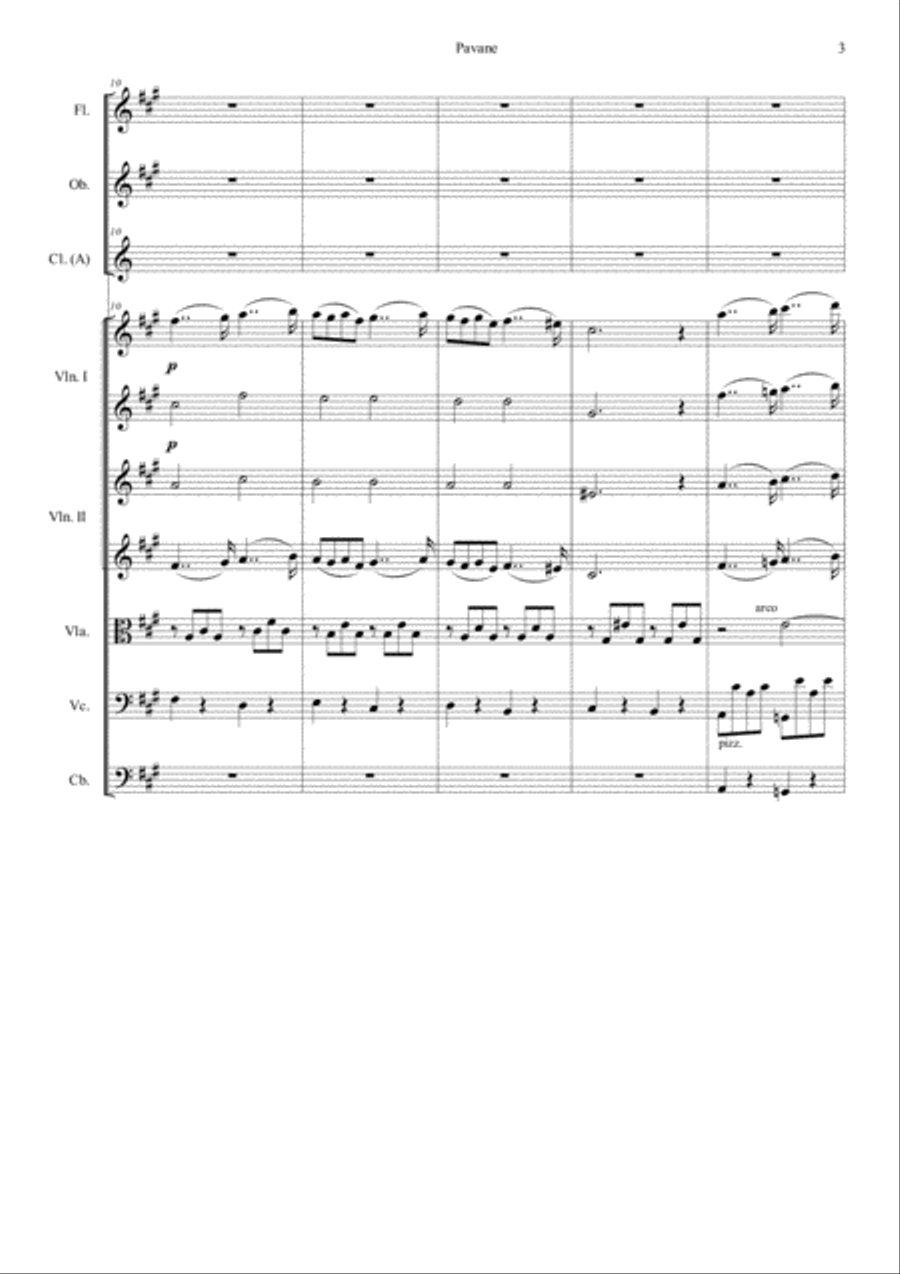 G. Faure - Pavane G. Faure - Pavane Concert Band scores gallery preview page 3