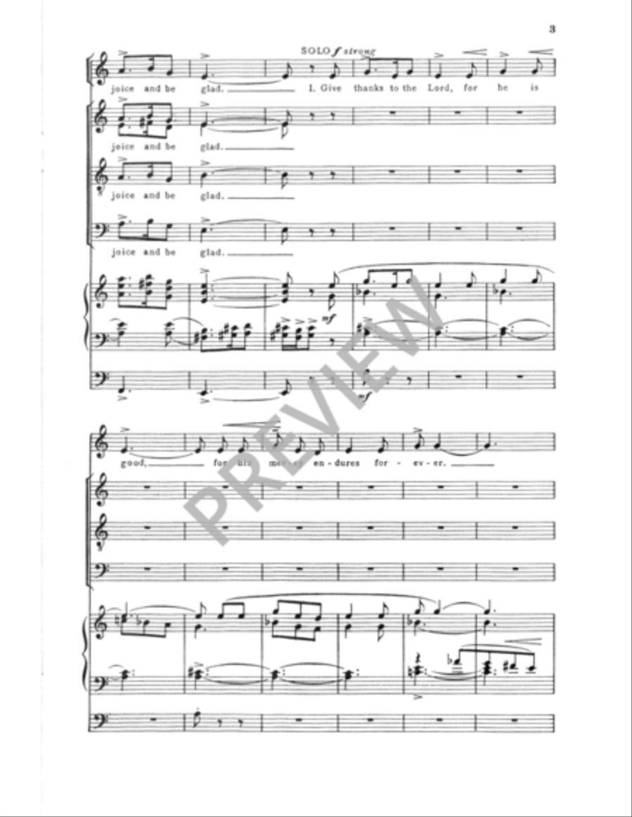 Psalm for Easter 4-Part scores gallery preview page 4