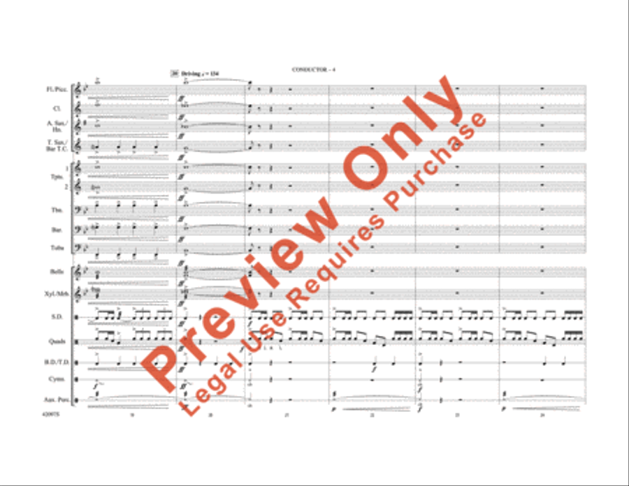 Man of Steel, Part 1 Marching Band scores gallery preview page 5