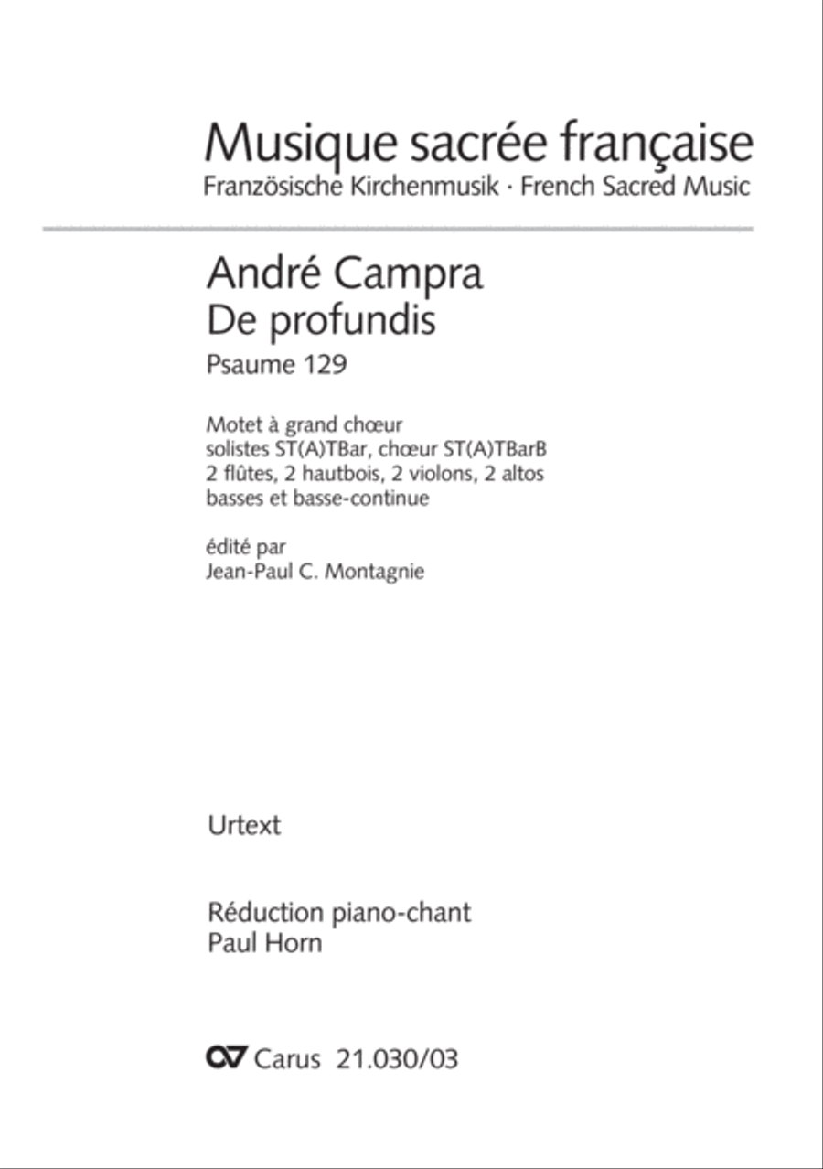 De profundis Men's Choir scores gallery preview page 2